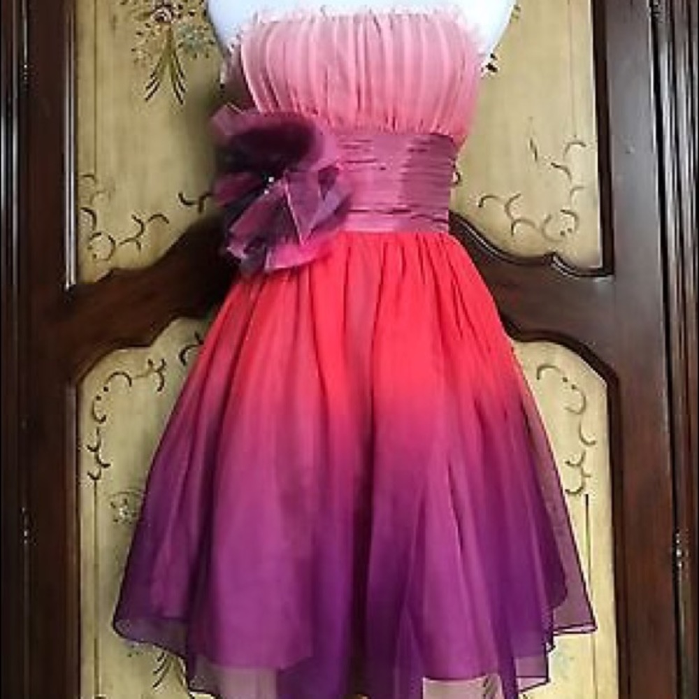 Betsey Johnson Pink Ombré Cocktail Dress